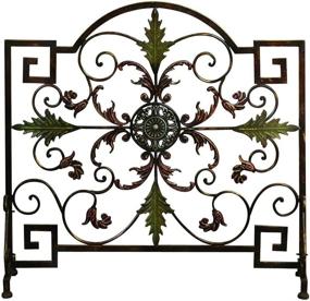 img 4 attached to 🔥 Enhance Your Fireplace with Deco 79 21634 Metal Fire Screen: 35 by 34", Black