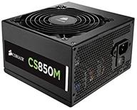 блок питания corsair cs850m 850w, полумодульный, сертифицированный 80 plus gold логотип