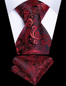 img 1 attached to Waistcoat Paisley Cufflinks Formal Events Men's Accessories in Ties, Cummerbunds & Pocket Squares