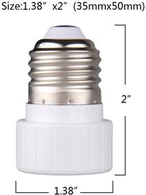 img 2 attached to 💡 Onite 71-Base E27-GU10-P10 White Edison Bayonet Adapter