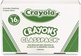 img 2 attached to Crayola Crayon Classpack 16 Colors - 800 Ct, Bulk School Supplies for Art and Education