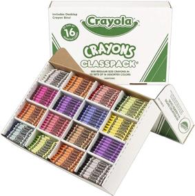 img 3 attached to Crayola Crayon Classpack 16 Colors - 800 Ct, Bulk School Supplies for Art and Education