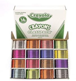 img 4 attached to Crayola Crayon Classpack 16 Colors - 800 Ct, Bulk School Supplies for Art and Education