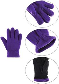 img 2 attached to 🧤 Outdoor Activities Supplies: Fleece Fingered Accessories for Boys