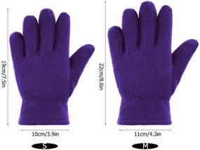 img 3 attached to 🧤 Outdoor Activities Supplies: Fleece Fingered Accessories for Boys