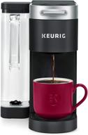 ☕️ keurig k-supreme coffee maker: single serve brewer with multistream technology, 66 oz reservoir, and customizable settings in black logo