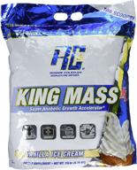 🏋️ enhance anabolic growth: ronnie coleman signature series king mass-xl super accelerator, vanilla ice cream, 15lb logo