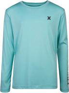 long sleeve rash guard shirt for hurley boys logo