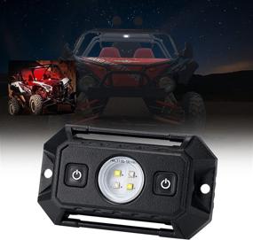 img 4 attached to Universal LED Dome Light with Switch - Premium Car Interior Reading Light for ATV UTV Truck 4x4 Ranger Offroad - White/Red LED Lights by LZHOU TECH