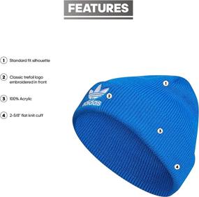 img 3 attached to Stay Stylish and Cozy with adidas Originals Women's Trefoil Beanie