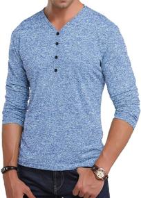 img 4 attached to CHAKTON Henley Спортивная футболка без воротника