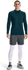img 2 attached to ColdGear Fitted Medium Men's Clothing by Under Armour: Stay Warm and Stylish