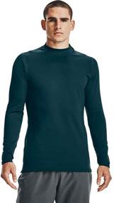img 4 attached to ColdGear Fitted Medium Men's Clothing by Under Armour: Stay Warm and Stylish