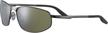 gunmetal polarized rectangle sunglasses complimentary logo