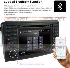 img 2 attached to Улучшите свой Mercedes Benz ML Class W164 с автомобильным радио Android 10 на четырехъядерном процессоре с навигацией GPS, DVD-плеером и автомобильным стерео головным блоком на 7 дюймов.