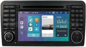img 4 attached to 🚗 Enhance Your Mercedes Benz ML Class W164 with Android 10 Quad Core Car in Dash Radio with GPS Navigation, DVD Player, and 7" Car PC Stereo Head Unit