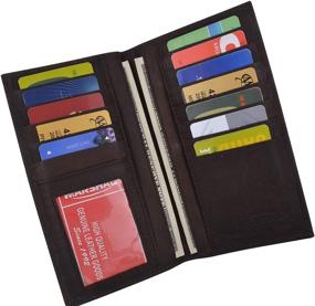 img 3 attached to Marshal SG_B000RZLVEW_US Checkbook Holder Wallet Men's Accessories and Wallets, Card Cases & Money Organizers