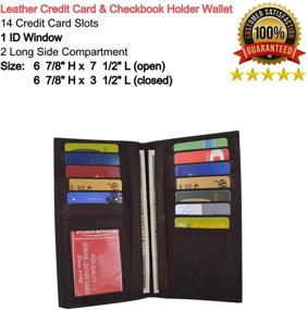 img 2 attached to Marshal SG_B000RZLVEW_US Checkbook Holder Wallet Men's Accessories and Wallets, Card Cases & Money Organizers