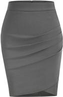 liumilac womens stretchy office ruched women's clothing for skirts logo