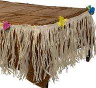 🌺 amscan luau party table decorating kit: transform your table with 54" x 108" luxurious brown decor logo