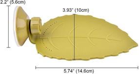 img 3 attached to 🐢 Weaverbird Turtle Terrace Basking Platform: Leaf Design for Small Turtles, Amphibians, Frogs, Crabs & Tank Decoration