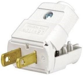 img 3 attached to 🔌 Leviton 101-WP: 15 Amp 125 Volt, Residential Grade Non-Grounding Plug - 10 Pack, White