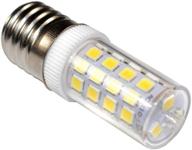 💡 hqrp 5/8" screw-in base led light bulb replacement for sewing machines - model #2scw, part #195148, 8scw (110v, cool white) logo