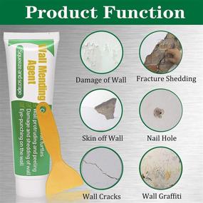 img 3 attached to 🔧 Safely Mend Wall Repair, Spackle Wall Repair Kit – Quick & Easy Solution for Holes and Cracks – Self-Adhesive Putty – 2 pcs Drywall Repair Patch Kit (260g)