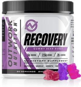 img 4 attached to 🏋️ Outwork Nutrition Recovery Supplement - Post Workout Muscle Builder &amp; Exercise Recovery Drink - Supported by Scientific Research (Gummy Bear Burst Flavor, 240 Grams)