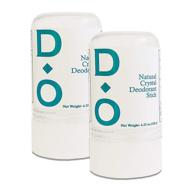 d-o 100% natural crystal deodorant stick (2 pack) 🌿 - 4.25 oz, no aluminum chlorohydrate, parabens, propyls or chemicals logo