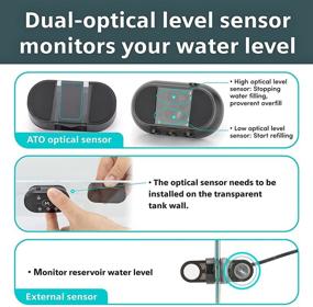img 2 attached to 🐠 Enhance Your Aquarium with the hygger Mini Intelligent Auto Top Off System - Magnetic Mount, Controller, and Pump - Ideal for Saltwater Reef Tanks up to 60 Gallon - Easy Water Refill!