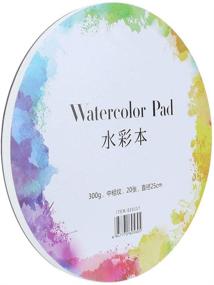 img 3 attached to Portable Watercolor Paper Pad for Art Making | Acid-Free Cotton | Cold Pressed | Multiple Styles (Circular 25cm)