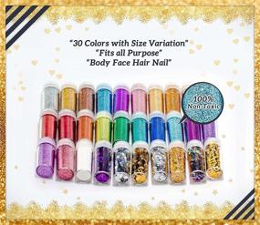 img 3 attached to 💫 Sparkling Splendor: Luxury Colors Ultra Chunky Glitter Crafting Bliss