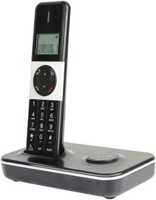 img 4 attached to Cordless Home Phone: Basic Call Blocking, Multi-Language Interface, Easy Operation, Space Saving, Adjustable Volume - Black
