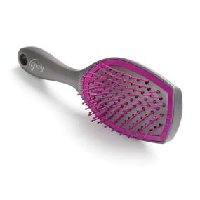 img 2 attached to 💆 Goody Ouchless Cushion Heads Down Brush: Gently Tangle-Free Haircare