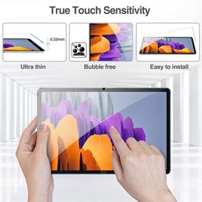 img 2 attached to 📱 【2 Pack】ProCase Galaxy Tab S7 11 Inch 2020 Tempered Glass Screen Protector (Model SM-T870/T875/T878) - Clear, High-Quality Protective Film for Screen Guard