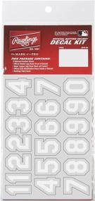 img 3 attached to MLB Authentic Baseball Helmet Decal Kit by Rawlings - Available in All Team Options