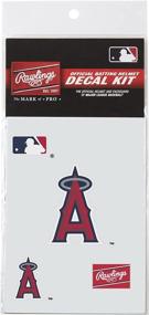 img 4 attached to MLB Authentic Baseball Helmet Decal Kit by Rawlings - Available in All Team Options