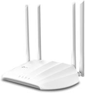 📶 tp-link ac1200 wireless gigabit access point: advanced mu-mimo & beamforming technology, multi-ssid/client/range extender support, 4 fixed antennas, passive poe powered (tl-wa1201) logo