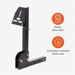 img 3 attached to 🚚 FIXA Foldable Hitch Tire Carrier: Convenient SUV Easy Hitch Mount with Collapsible Rack Adapter for 2-inch Receiver - Front and Back Rear Tailgate Compatible