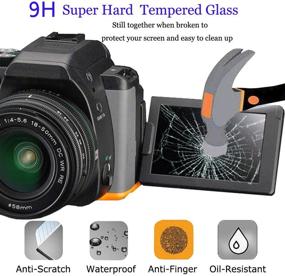 img 2 attached to 📷 Premium Tempered Glass Screen Protector for Canon Powershot sx740 hs sx730 hs Digital Camera - Hard Protective Film Shield Cover