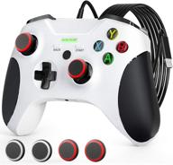 🎮 wired controller for xbox one: jorrep 6.6ft pro gamepad with audio jack, vibration feedback - compatible with xbox one s/one x, windows 7/8/10 logo