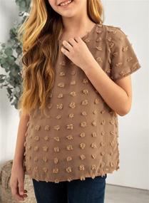 img 2 attached to 👚 Sidefeel Chiffon Blouse - Casual Lantern Girls' Clothing in Tops, Tees, and Blouses