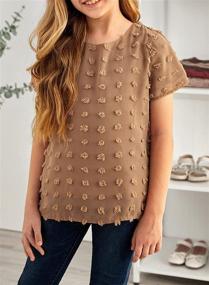 img 3 attached to 👚 Sidefeel Chiffon Blouse - Casual Lantern Girls' Clothing in Tops, Tees, and Blouses