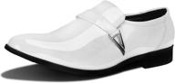 👞 zzhap men's pointed toe tuxedo loafer shoes: classy casual footwear with slip-on comfort logo