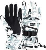 ❄️ extreme cold weather ski gloves: waterproof, -30°f, touch screen snowboard gloves for men, women, girls, boys, and youth логотип