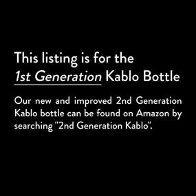 img 3 attached to Kablo Glass Water Bottle 32 or 21 oz, 100% Borosilicate 🌍 Glass, BPA Free, Leak-Proof Stainless Steel Lid, Wide Mouth, Eco-friendly (Generation 1)