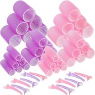rollers holding curlers hairdressing multicolor logo