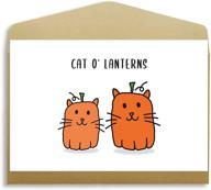 cat halloween card logo