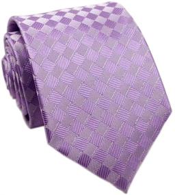img 2 attached to Narrow Striped Jacquard Matching Necktie Men's Accessories and Ties, Cummerbunds & Pocket Squares